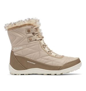 Beige Women's Columbia Minx Shorty III Boots | 7256-CGAQI