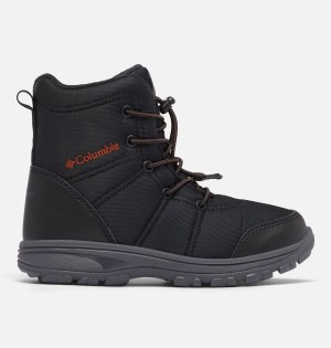 Black Kids' Columbia Fairbanks Omni Heat Boots | 9260-MVGER