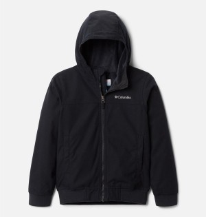 Black Kids' Columbia Loma Vista Hooded Jacket | 9352-TEFYK