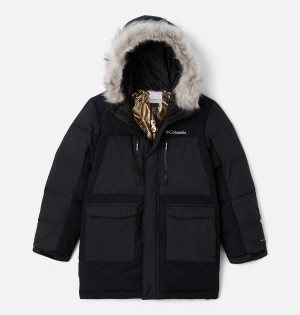 Black Kids' Columbia Marquam Peak Fusion Insulated Parka Jacket | 7304-BQEYA