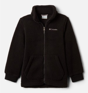 Black Kids' Columbia Rugged Ridge II Full Zip Sherpa Jacket | 5829-EZUHG