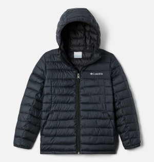 Black Kids' Columbia Silver Falls Hooded Jacket | 1409-BVHNK