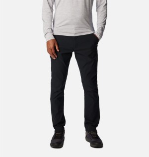 Black Men's Columbia Black Mesa Woven Pants | 2145-PUOIK