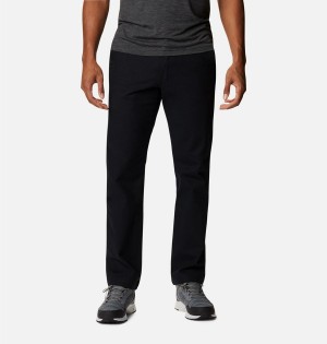 Black Men's Columbia Flex ROC Pants | 1827-NRJKS