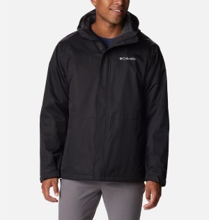 Black Men's Columbia Hikebound Interchange 3 In 1 Jackets | 4501-LKXFT