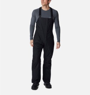 Black Men's Columbia Iceventure Ski Bib Pants | 9056-VAGUD