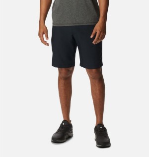 Black Men's Columbia Iron Mountain Trail Shorts | 8675-CAVUZ