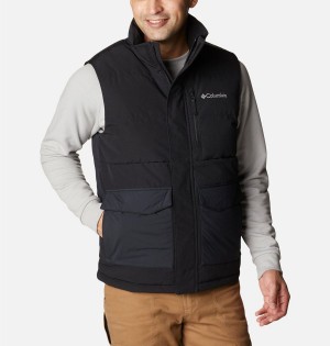 Black Men's Columbia Marquam Peak Fusion Vest | 7139-PSJQB