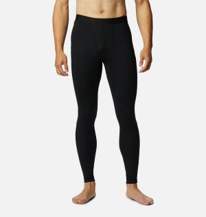 Black Men's Columbia Omni Heat Heavyweight Baselayer Tights Pants | 9465-HJGCY