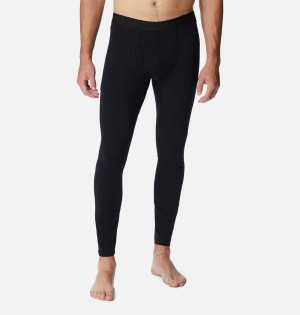 Black Men's Columbia Omni Heat Midweight Baselayer Tights Pants | 4867-HMCUO