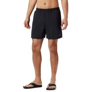 Black Men's Columbia PFG Backcast III Water Shorts | 0854-XIBOR