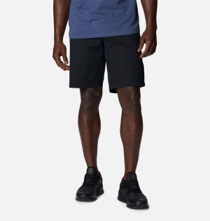 Black Men's Columbia Pine Canyon Cargo Shorts | 6913-MCUWX