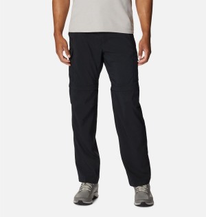 Black Men's Columbia Silver Ridge Utility Convertible Pants | 1625-WRCOM