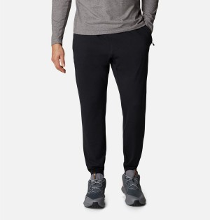 Black Men's Columbia Tech Trail Knit Joggers Pants | 3194-OWDSJ