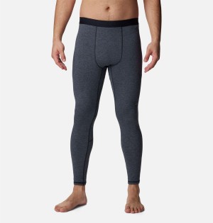 Black Men's Columbia Tunnel Springs Wool Baselayer Tights Pants | 7129-ZNUVO