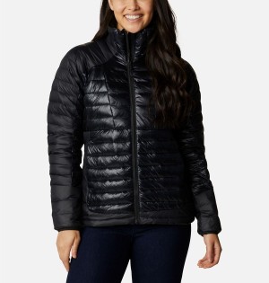 Black Women's Columbia Labyrinth Loop Insulated Puffer Jacket | 8527-UCMKB