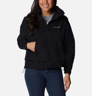 Black Women's Columbia Paracutie Windbreaker | 1823-PAOCI