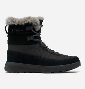 Black Women's Columbia Slopeside Peak Luxe Boots | 7265-CMPVK