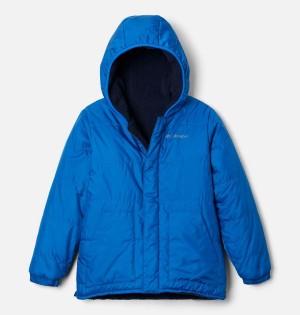 Blue Kids' Columbia Big Fir Reversible Jacket | 3297-SMKYR