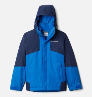 Blue Kids' Columbia Bugaboo II Fleece Interchange Jacket | 0875-LRHGP