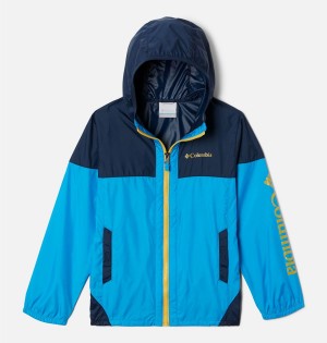 Blue Kids' Columbia Flash Challenger Windbreaker Jacket | 8461-HGTVS