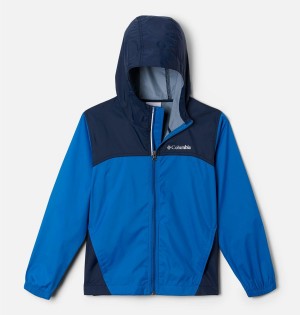 Blue Kids' Columbia Glennaker Jacket | 4760-OKLIT