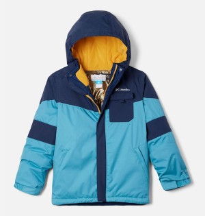 Blue Kids' Columbia Mighty Mogul II Insulated Jacket | 6790-KQRVF