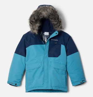 Blue Kids' Columbia Nordic Strider Jacket | 2874-FOEPK