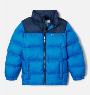 Blue Kids' Columbia Puffect Jacket | 7624-QBTJO