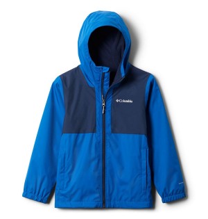 Blue Kids' Columbia Rainy Trails Fleece Lined Jacket | 5641-UYVHG