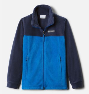 Blue Kids' Columbia Steens Mountain II Fleece Jacket | 7108-WOUXJ