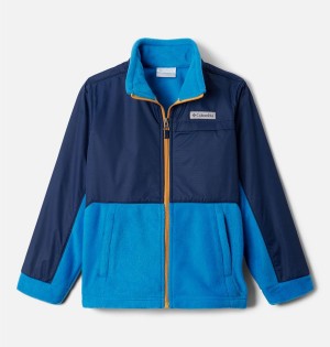 Blue Kids' Columbia Steens Mountain Overlay Fleece Jacket | 4697-IGWLC