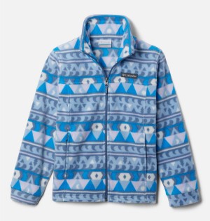 Blue Kids' Columbia Zing III Printed Fleece Jacket | 9213-GDKIO