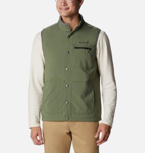 Blue Men's Columbia Coral Ridge Vest | 8635-NJUMB