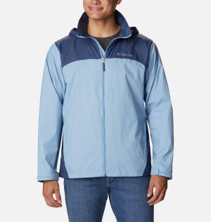 Blue Men's Columbia Glennaker Lake Rain Jacket | 5817-WNAJZ