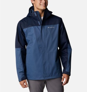 Blue Men's Columbia Hikebound Interchange 3 In 1 Jackets | 3625-TMLGI