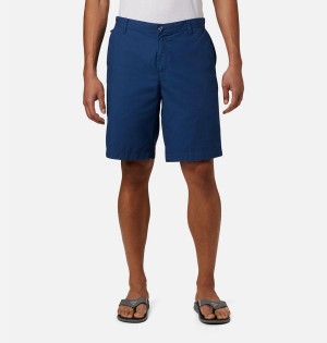 Blue Men's Columbia PFG Bonehead II Shorts | 1924-MQLTE