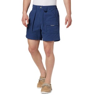 Blue Men's Columbia PFG Brewha II Shorts | 5241-HYCNP