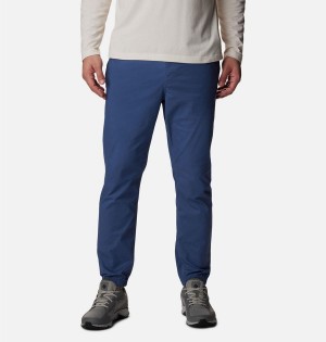 Blue Men's Columbia Rapid Rivers Joggers Pants | 4398-PTZRC