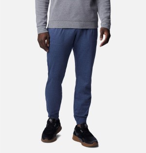 Blue Men's Columbia Shell Ridge Sweat Joggers Pants | 8213-FHWIZ