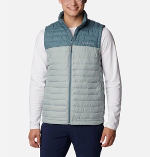 Blue Men's Columbia Silver Falls Vest | 7632-GMVXY