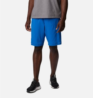 Blue Men's Columbia Stealth Camp Active Shorts | 3076-MOTFC