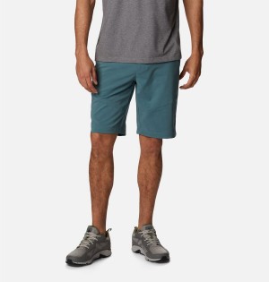 Blue Men's Columbia Tech Trail Shorts | 6508-UXIPR