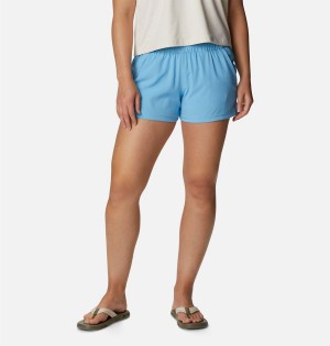 Blue Women's Columbia Alpine Chill Zero Shorts | 8690-YXVGZ