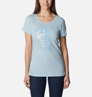 Blue Women's Columbia Daisy Days Graphic T-Shirt | 7903-SRDPX