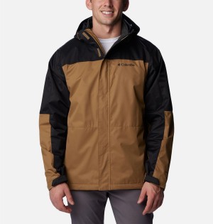 Brown Men's Columbia Hikebound Interchange 3 In 1 Jackets | 7142-AQSHO