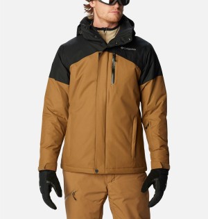 Brown Men's Columbia Last Tracks Insulated Ski Jacket | 0348-DOGVU