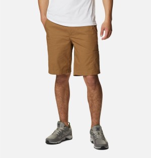 Brown Men's Columbia Pine Canyon Cargo Shorts | 1874-DGWSM