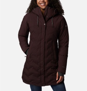 Brown Women's Columbia Mountain Croo II Mid Down Coats | 1048-EBJVO