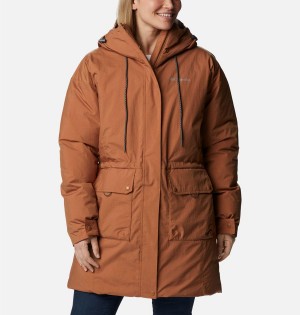 Brown Women's Columbia Rosewood Coats | 0653-KSXWB